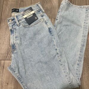 Abercrombie & Fitch Light Blue Athletic Straight Jeans